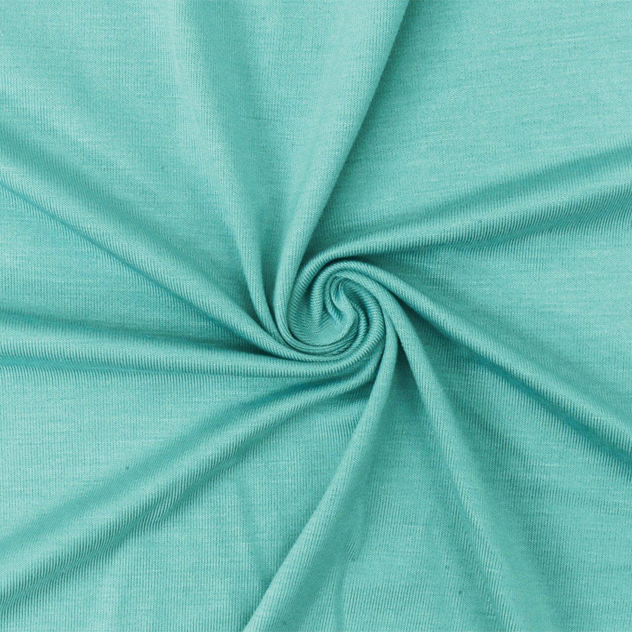 Pastel Teal Solid Stretch Rayon Spandex Jersey Knit Fabric By the Yard
